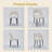 Modern Upholstered Dining Chair with Curved Back & Metal Legs-716042676