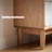 Modern Minimalist Red Oak Storage Floor-Standing Bookcase With Glass Doors