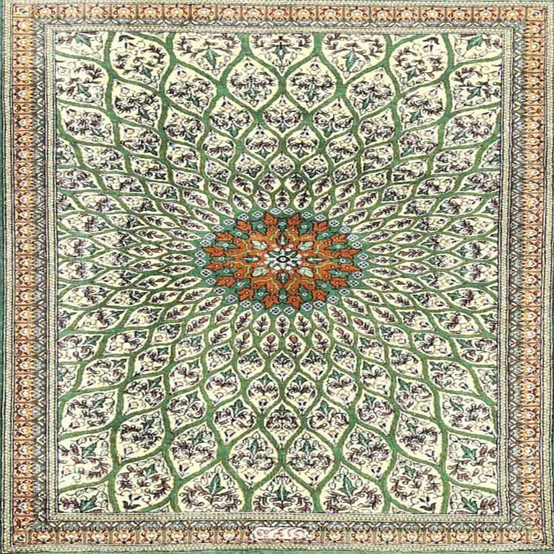 Oriental Indoor Rug, Square 3'