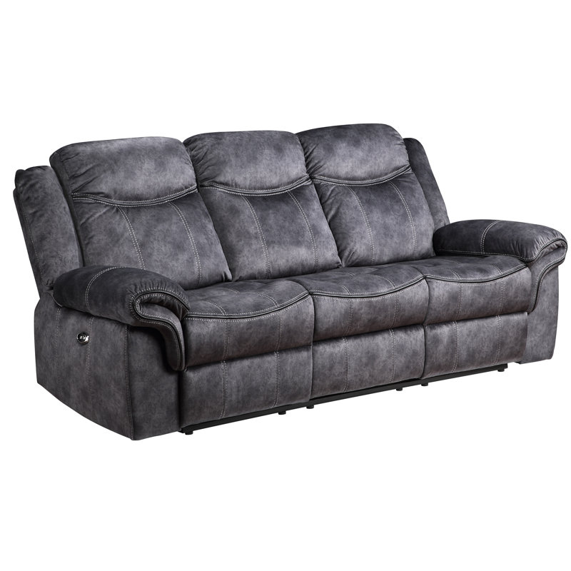 Domino Recliner Sofa - Gray