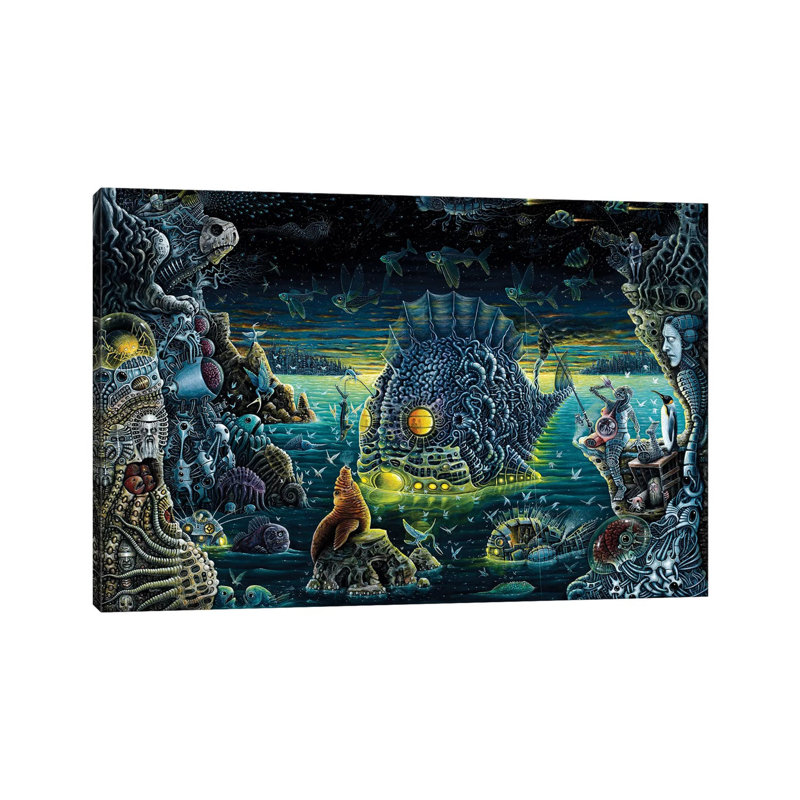 Night Trawlers by R.S. Connett - Wrapped Canvas Print