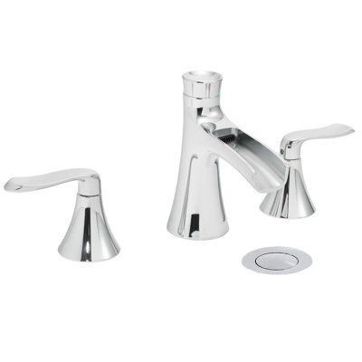 Widespread 2-handle Bathroom Faucet with Drain Assembly