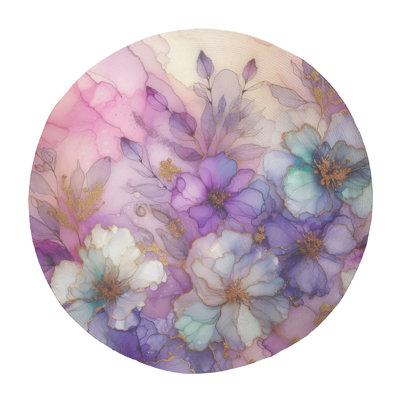 Tapis tressé lilas scintillant