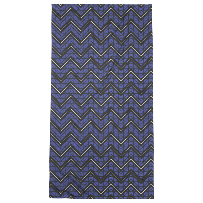 Stephenie Bath Towel, Navy/Black
