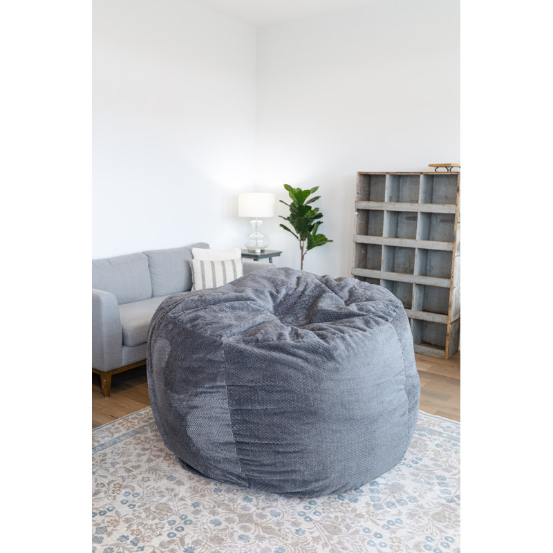 Grand sac de luxe Haven, Gris / bleu