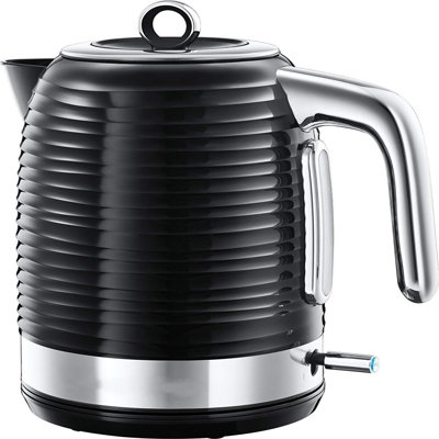 Electric 1.7L Cordless Kettle (Fast Boil 3000W, Premium Textured Plastic, High Gloss Finish, Removable Washable Anti-Scale Filter, Pull Off Lid, Perfect Pour Spout)
