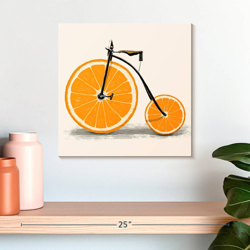 Mehar Clockwork Orange Bicycle, 16" H x 16" W