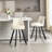 Set of 2,Back pull point design, velvet material, 360 degree rotation, back pull loop detachable design, rivet decoration, square foot wooden bar chair-1688597465