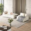 Ensemble de canapé modulaire surdimensionné de 139 po avec dossiers amovibles - Canapé-lit et canapé en chenille de luxe moderne-469820544