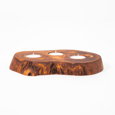 Mullenax Wood Tabletop / Centrepiece Tealight Holder