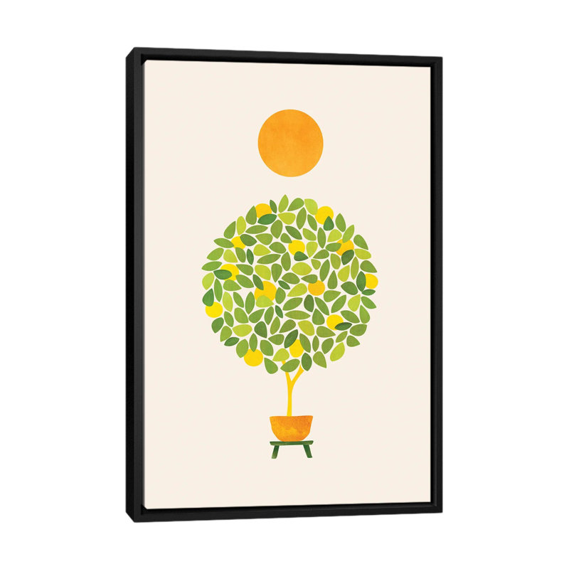 Sunshine And Lemon Tree by Modern Tropical - Painting on Canvas