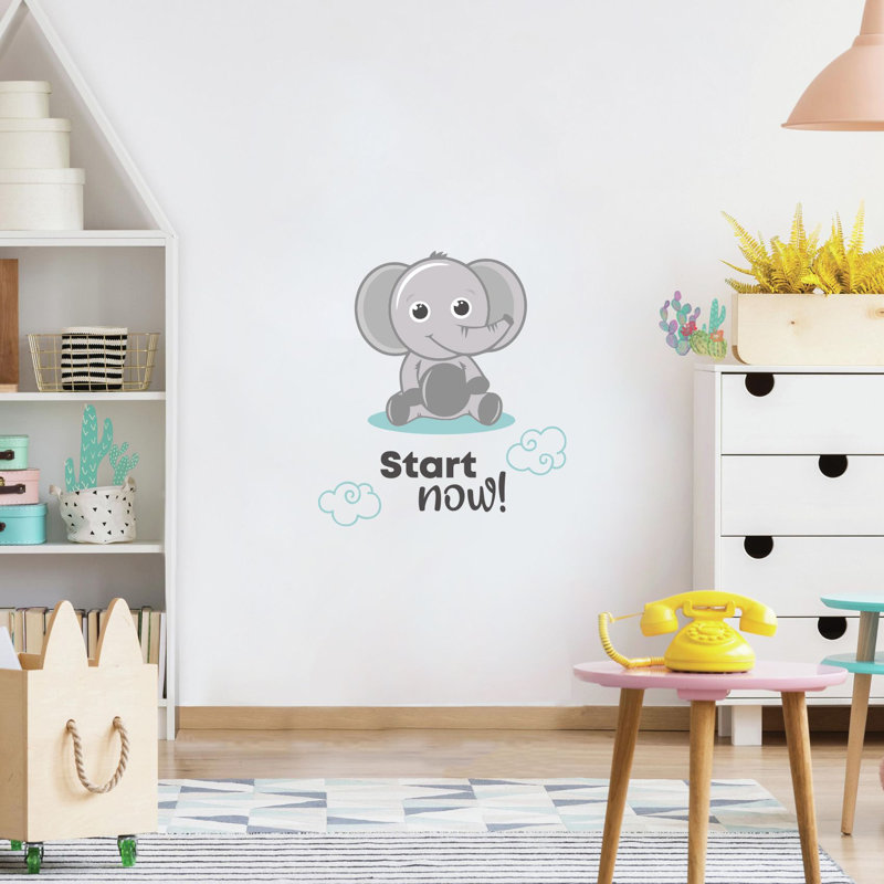 Text & Numbers Wall Decal, 40" H x 35" W x 0.05" D
