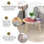Ensemble de 2 tables basses gigognes Triangle
