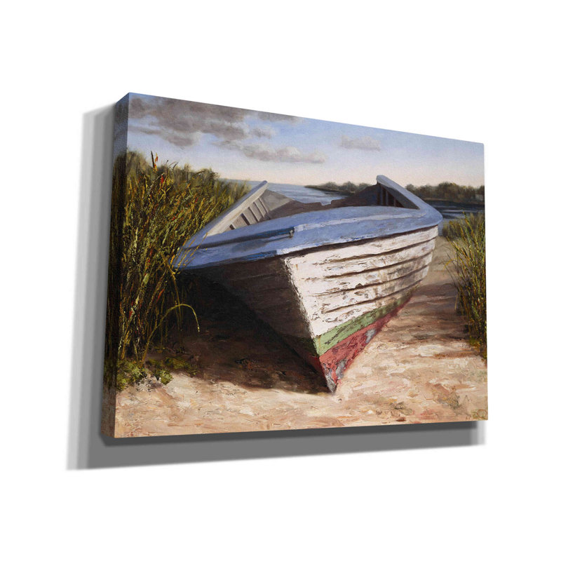 «Montauk Skiff» par Karl Soderlund, impression sur toile tendue, H 40 po x l 54 po x P 1,5 po
