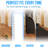 Extra-Long Custom-Length Non-Slip Runner Rug with Dirt-Trapping Grooves. Heavy-Duty, Absorbent, Stain-Resistant, and Washable. Perfect for Entryways, Hallways, and Offices, Black.-1038686153