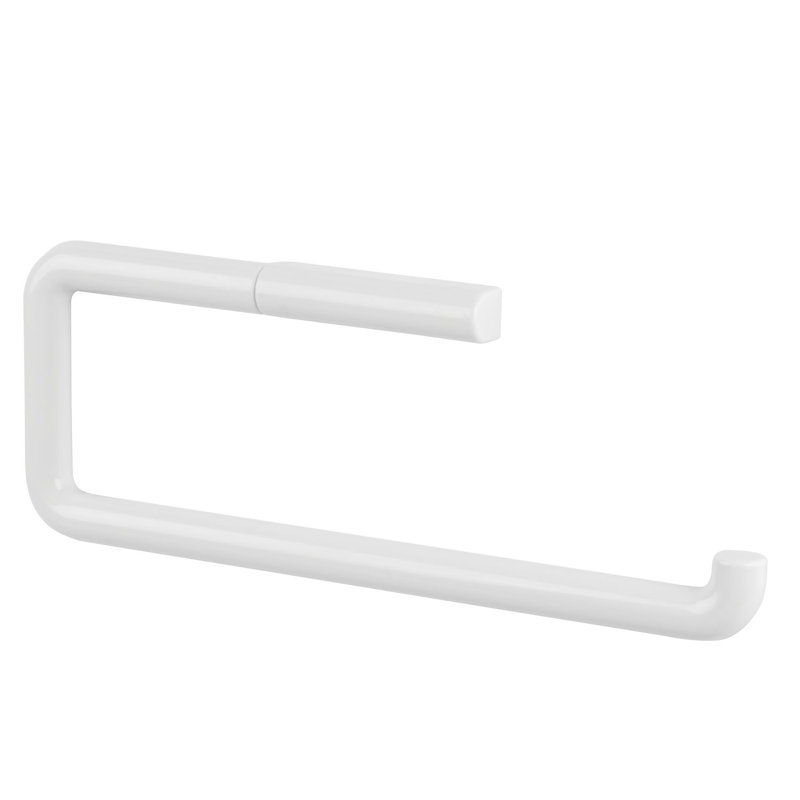 White Plastic Wall-Mounted Paper Towel Holder, 13" x 5"