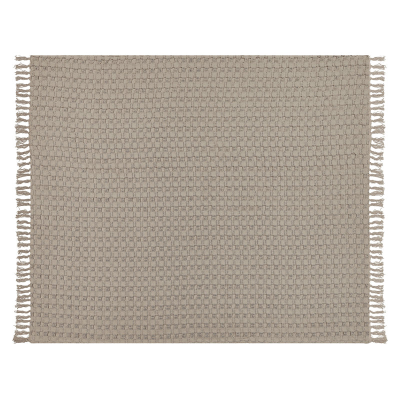 BERE Cotton No Pattern Bedspread, Taupe
