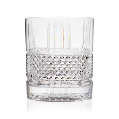Verre à whisky rotatif Viski Revolve, verre bourbon unique, verre à cocktail à l'ancienne, verre scotch taillé en cristal, ensemble de 1, 10 oz