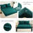 FISHDRU 7-Piece Green Quilt Sets, Ful