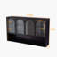 Armoire de rangement murale en verre 47,25 po à quatre portes, fixation murale-104391815