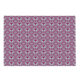 Ambesonne Abstract Cutting Board Large Size Heart and Flowers Petals Pale Pink and Magenta