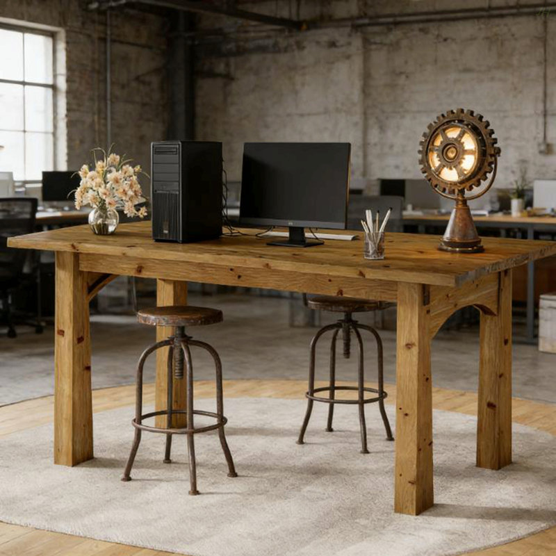 Bureau d'écriture en bois, bureau d'ordinateur, bureau de direction