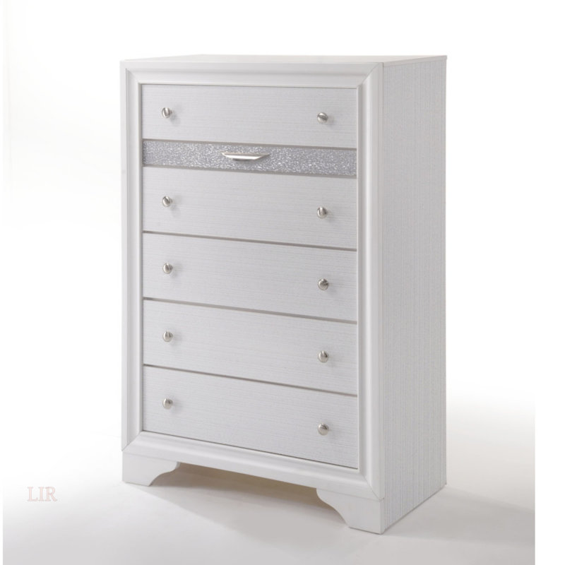 Tiroir texturé, commode de finition, Blanc