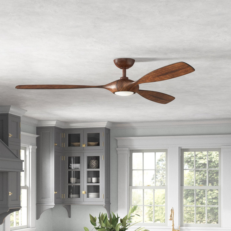 Kurt 60'' 3 Blade Ceiling Fan with LED Light Kit