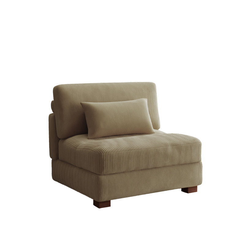 Upholstered Accent Chair, Camel