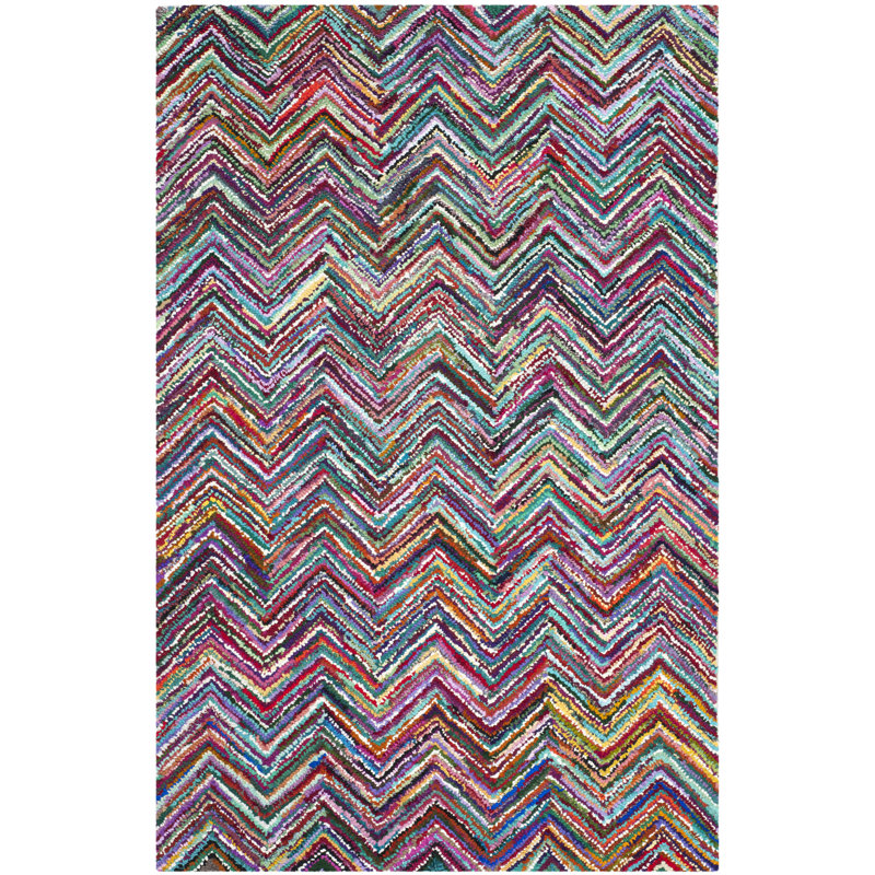 Anaheim Hand Tufted Performance Chevron Rug, Rectangle 4' x 6'