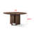 Galatea Walnut Round Dining Table-1538872930