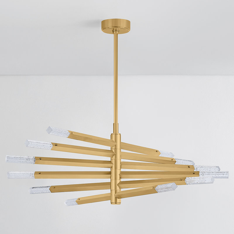 Strasbourg Chandelier in Vintage Brass