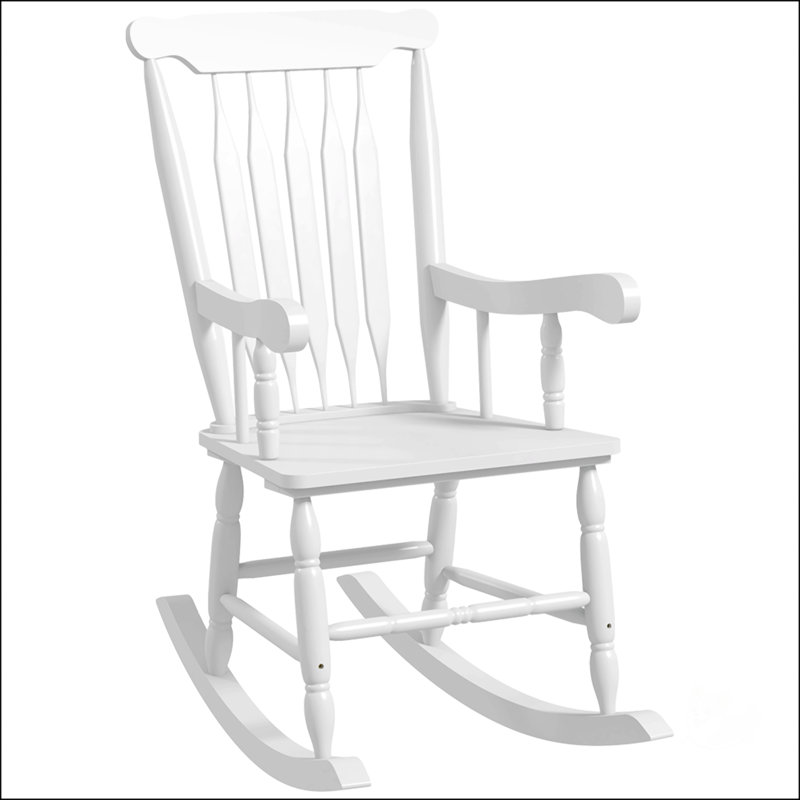 Chaise berçante d'extérieur en bois