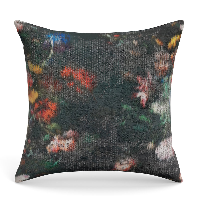 Ibiza Square Pillow Cover & Insert, Black