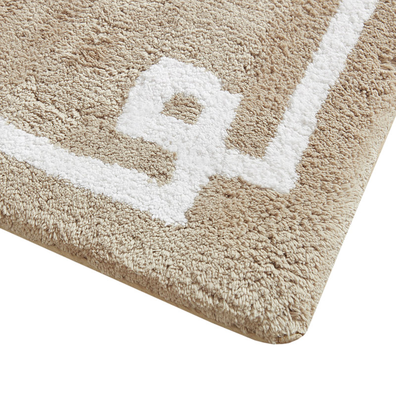 Tapis pour salle de bain Makiba, Taupe, L 24 po x L 72 po