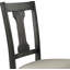 Chaise d'appoint en lin (ensemble de 2)