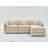 Modular Sectional Sofa, 3-Seater Sofa With Ottoman, Modern L-Shaped Sofa-1487134259