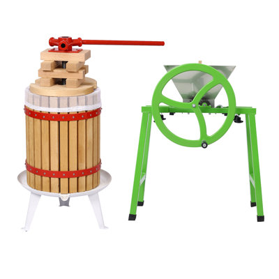 Presse-fruits à fruits et broyeur et sac filtrant, presse-agrumes à 100% pour pommes, raisins et baies
