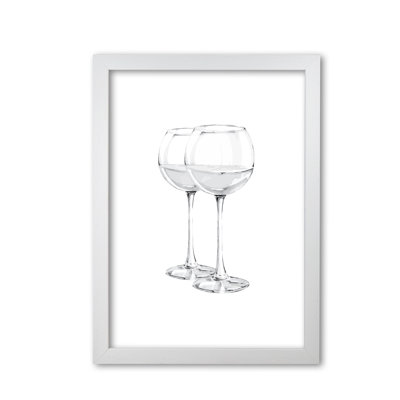 White Wine Glasses - Painting