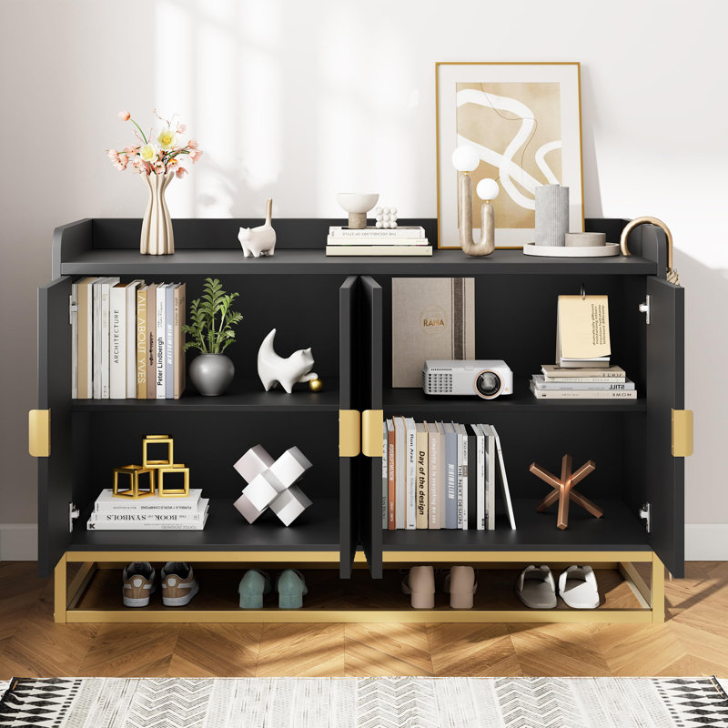 119.9cm Sideboard, Black
