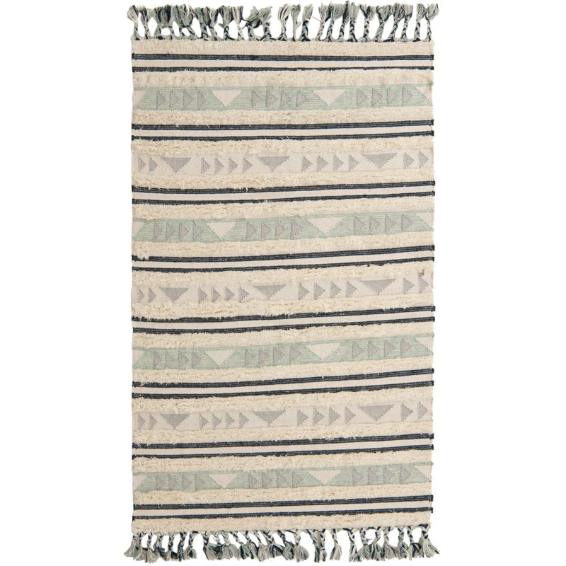 Tapis beige contemporain Annonciata, Rectangle 5 pi x 8 pi
