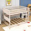 Lit superposé double en bois avec rangement intégré et éclairage-43022180