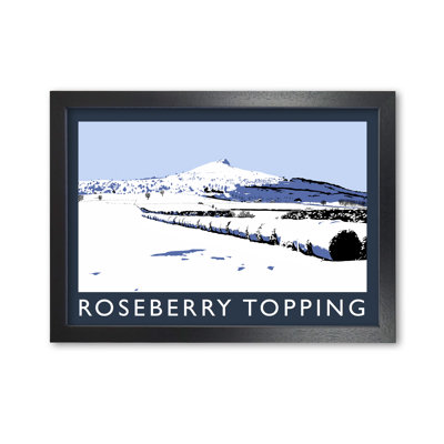 Roseberry Topping North Yorkshire In Snow 1 Piece Single Picture Frame Wall Art