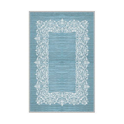 Premium Hall Carpet, 2.6 x 4.9 Feet, 100% Polyester, 650 gr/m² | Antibacterial, Non-Slip PVC Dot Underside, 0.3 in Pile Height | Machine Washable, 3D Digital Print, Durable & Stylish for Home Décor