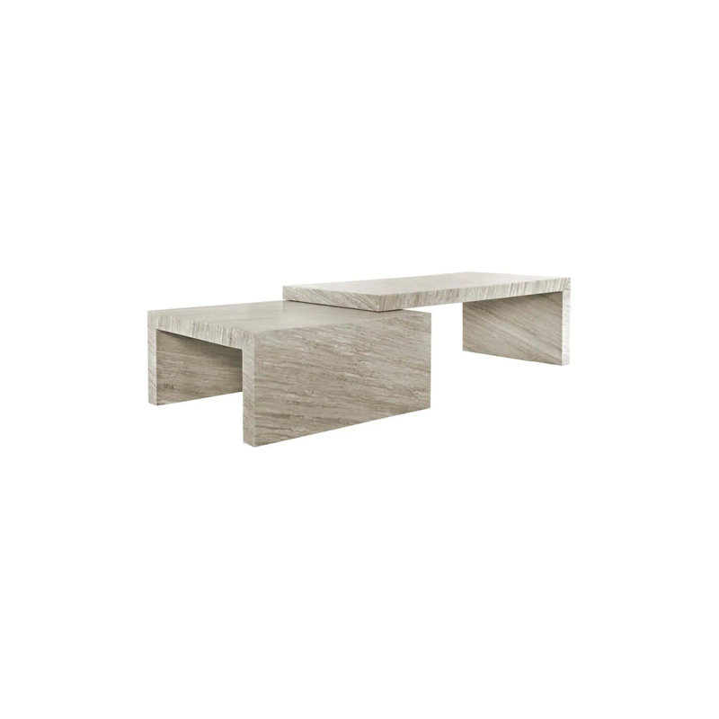Coffee Table Marble Top Nesting Coffee Table