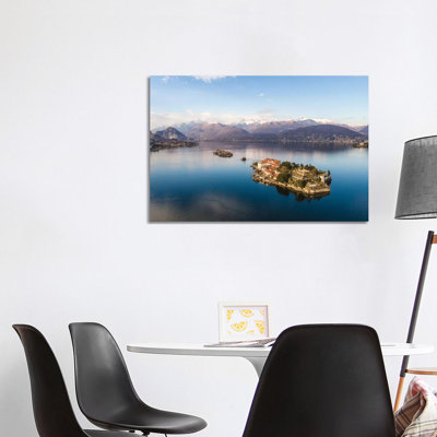 Sunset Over Isola Bella, Lake Maggiore, Italy by Matteo Colombo - Wrapped Canvas Print