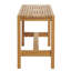Banc de douche en teck de 29,5 po de largeur
