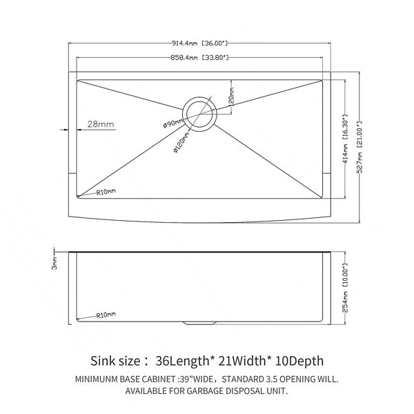Dimensions du produit