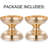 Set Of 2 Gold Candlestick Metal Pillar Candle Holders, Wedding Centerpieces Candlestick Holders For 3 Inches Candles Stand Decoration Ideal
