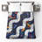 Abstract Wavy Lines Quilted Bedspread -126078760